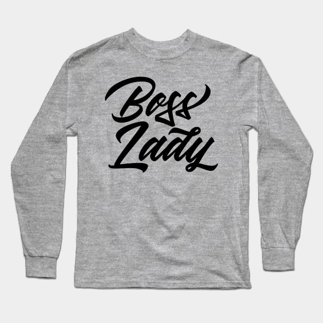 Boss Lady Long Sleeve T-Shirt by TheBlackCatprints